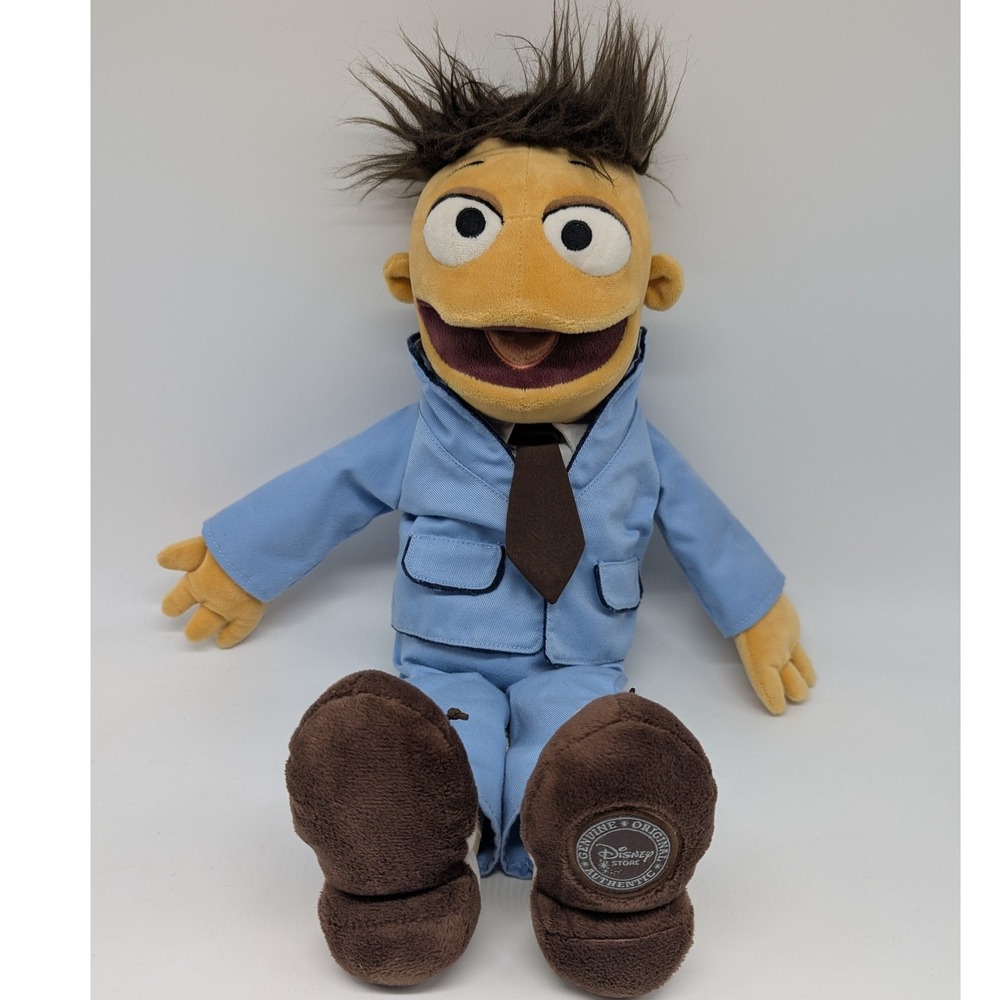 Disney Store Walter Plush Muppets Most Wanted 18" Suit Tie Stuffed Animal Toy